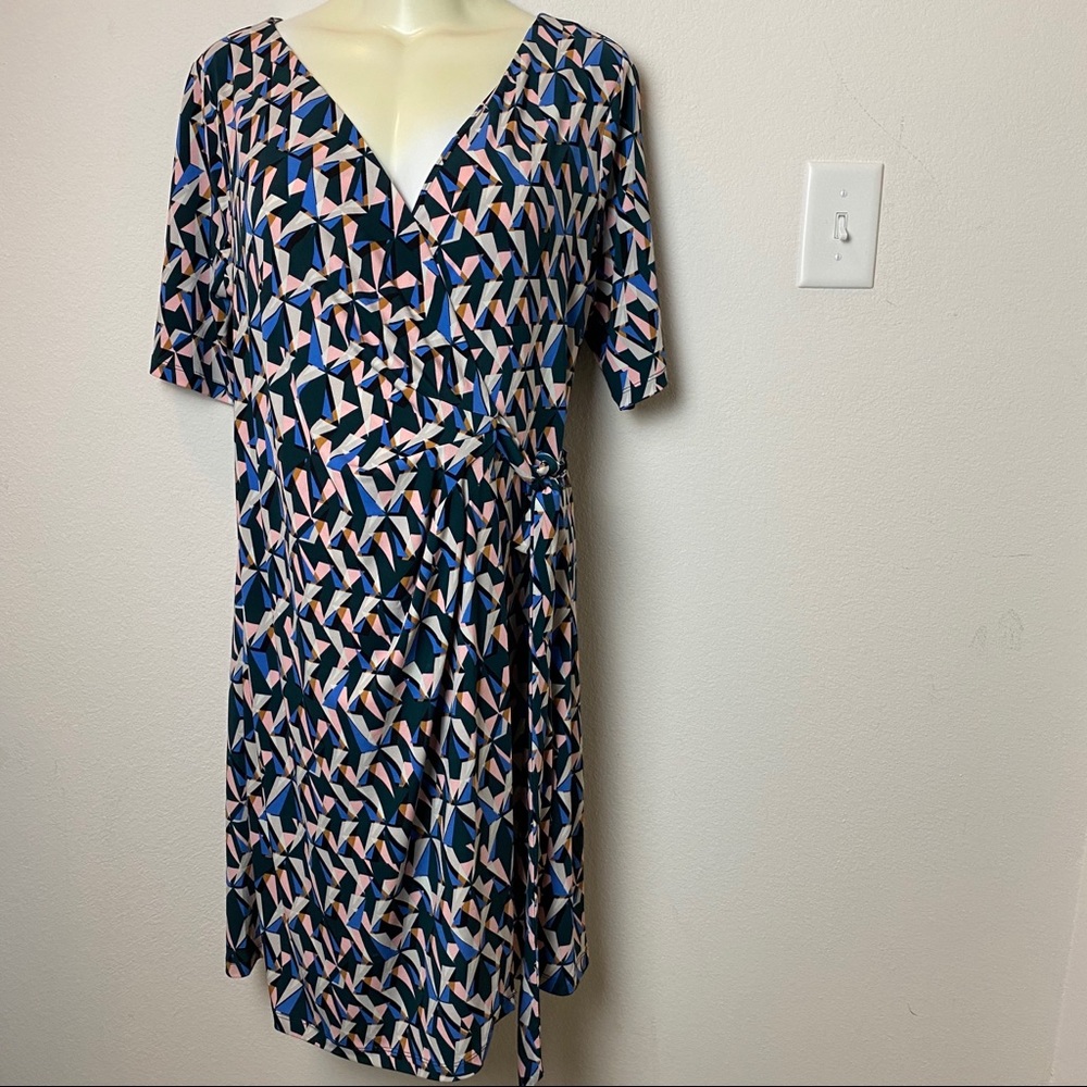 Motherhood Maternity Pattern Waist Tie Dress
